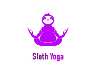 Sloth Yoga - projektowanie logo - konkurs graficzny